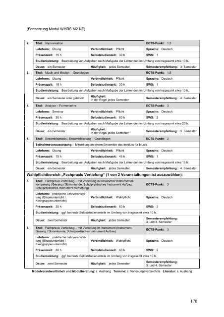 Studienordnung der Pädagogischen Hochschule Freiburg für den ...