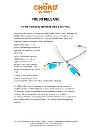 Press Release Chord Company USB SilverPlus August 2011 Final.pdf