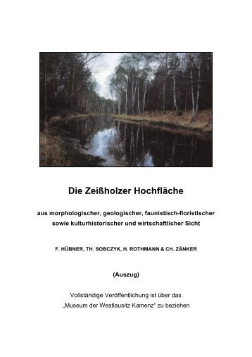 Die Zeißholzer Hochfläche - GEO montan - Gesellschaft für ...