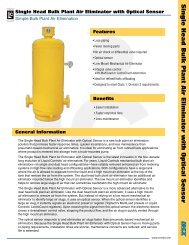 Single Head Bulk Plant Air Eliminator with Optical ... - Liquid Controls