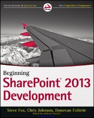 Beginning SharePointÂ® 2013 Development - DivShare