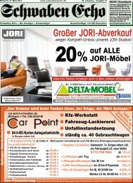 GroÃer JORI-Abverkauf - schwabenecho.de