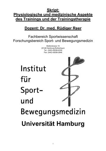 Physiologische und medizinische Aspekte des ... - Coach-Mueller.de