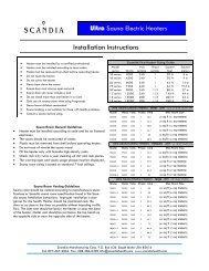 scandia electric install 2006.1 - Superior Sauna & Steam