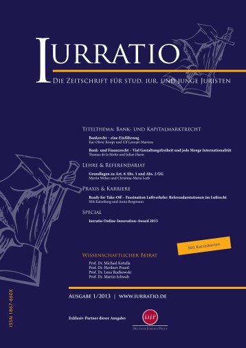Die Zeitschrift fÃ¼r stud. iur. und junge Juristen - Iurratio