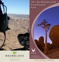 Ai-|Ais/Richtersveld Transfrontier Park e-brochure - SANParks