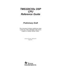 TMS320C55x DSP CPU Reference Guide Preliminary Draft