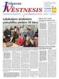 2012.gada 2.februÄris Nr.5(241) - Jelgavas VÄstnesis