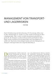 management von transport- und lagerrisiken - Verkehrsjournal