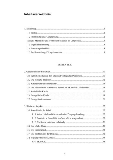 Das Problem mit der Selbstbefriedigung - Institut für Ethik und Werte