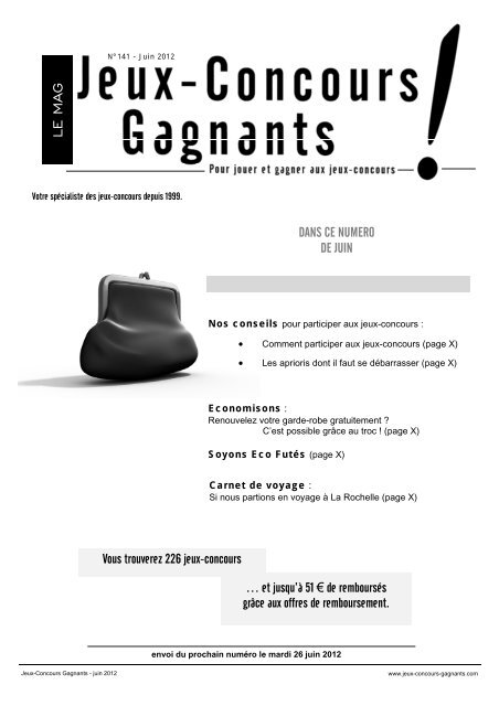 version en PDF - Jeux-Concours Gagnants