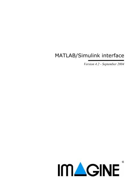 Using the AMESim MATLAB/Simulink Interface - NUPET