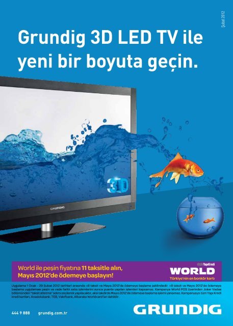 Grundig 3D LED TV ile yeni bir boyuta geÃƒÂ§in.