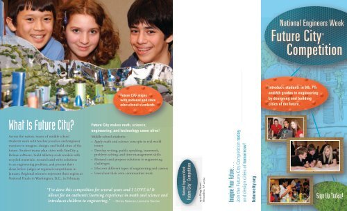 Future City Brochure - SCOE - Student Events