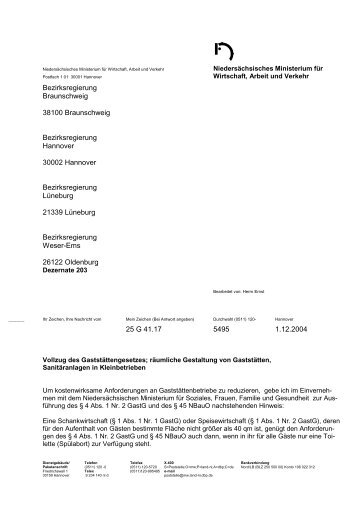 Bezirksregierung Braunschweig 38100 Braunschweig ...