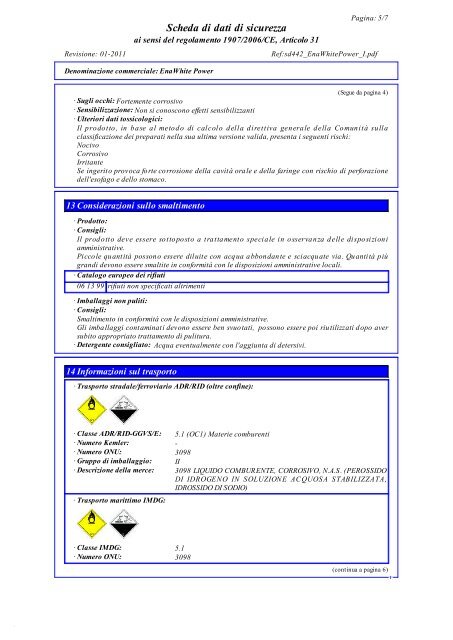 Safety Data Sheet - Micerium SpA