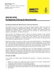 Hintergrundinfo - 60 Jahre AEMR - Amnesty International Österreich