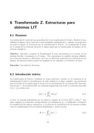 6 Transformada Z. Estructuras para sistemas LIT