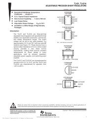 TL431, TL431A ADJUSTABLE PRECISION SHUNT REGULATORS