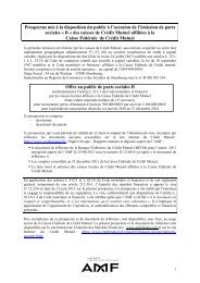 Prospectus standard CNCM - Banque FÃ©dÃ©rative du CrÃ©dit Mutuel