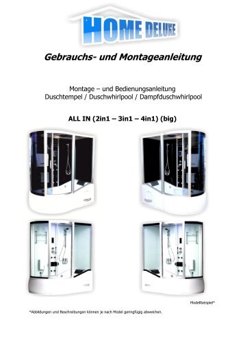 Gebrauchs- und Montageanleitung - Home Deluxe GmbH