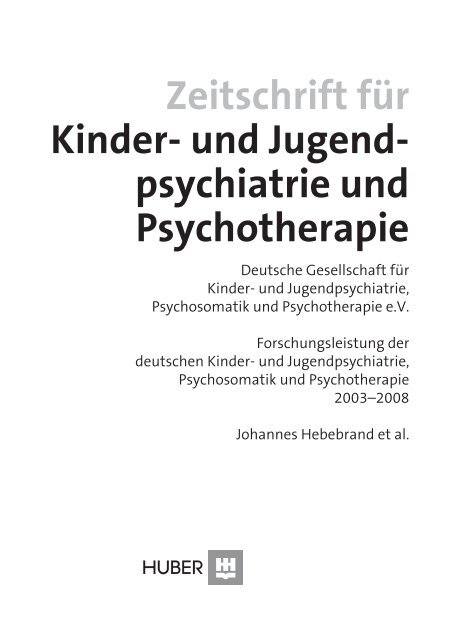 und Jugend- psychiatrie und Psychotherapie - Deutschen ...