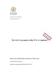 APA-manual, en introduktion till APA 6 ed. skapad av Sambib och ...
