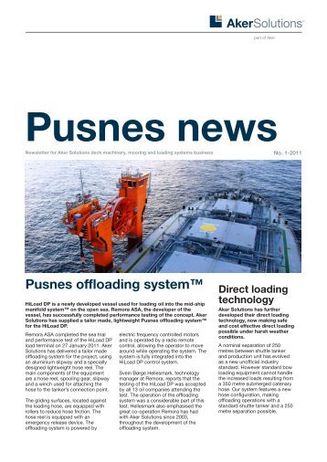 Pusnes News 2011 - Aker Solutions
