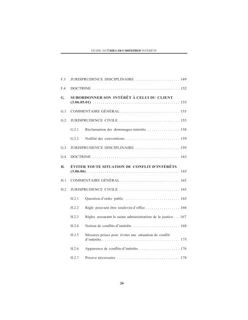 Guide 2010 sur les conflits d'intérêts - Barreau du Québec