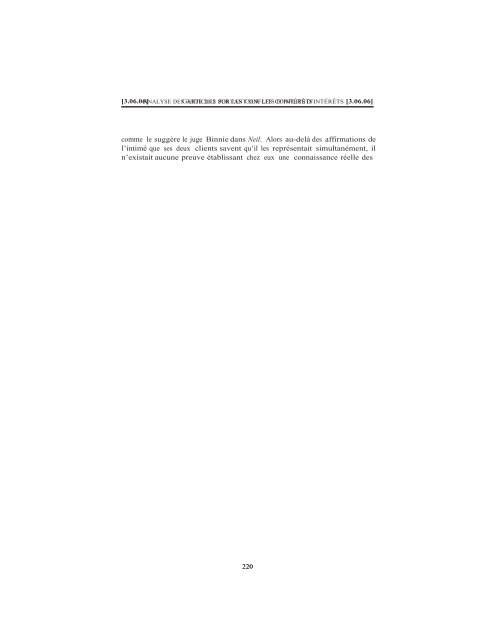 Guide 2010 sur les conflits d'intérêts - Barreau du Québec