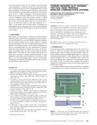 Tapered meander slot antenna for dual band personal wireless ...