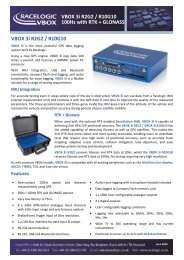 VBOX 3i R2G2 / R10G10 100Hz with RTK + GLONASS ... - Racelogic