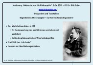 Die veröffentlichten Werke und nachgelassenen ... - PD Dr. Dirk Solies