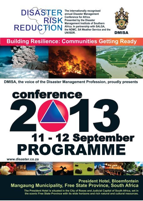 Programme - Disaster Management Institute South Africa