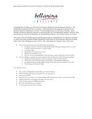 Congratulations on taking your first step to becoming a Bellanina ...