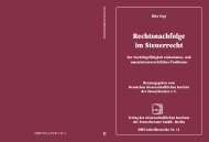 Rechtsnachfolge im Steuerrecht - Deutsches Wissenschaftliches ...