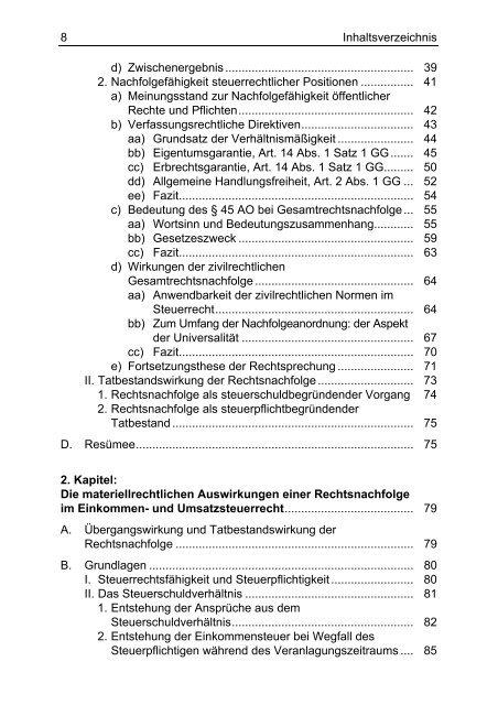 Rechtsnachfolge im Steuerrecht - Deutsches Wissenschaftliches ...