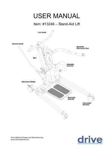 Stand Assist Lift User Manual - Phc-online.com