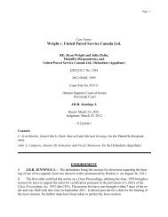 Wright v. United Parcel Service Canada Ltd., 2012 ONSC 1995