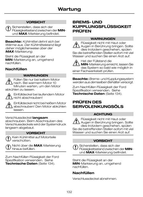 Feel the difference FordTransit Betriebsanleitung