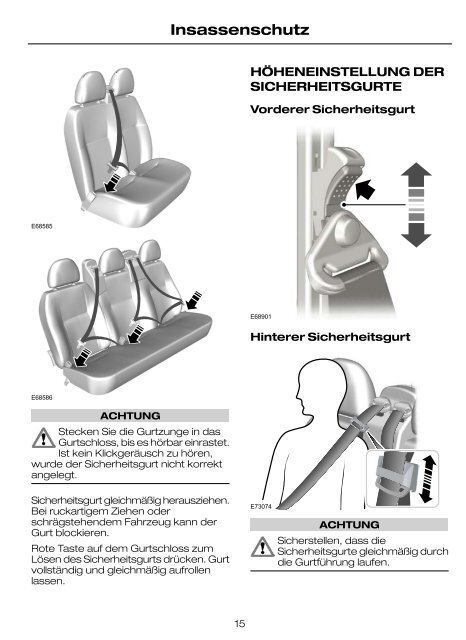 Feel the difference FordTransit Betriebsanleitung