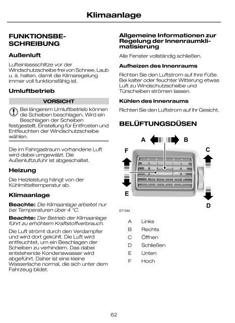 Feel the difference FordTransit Betriebsanleitung