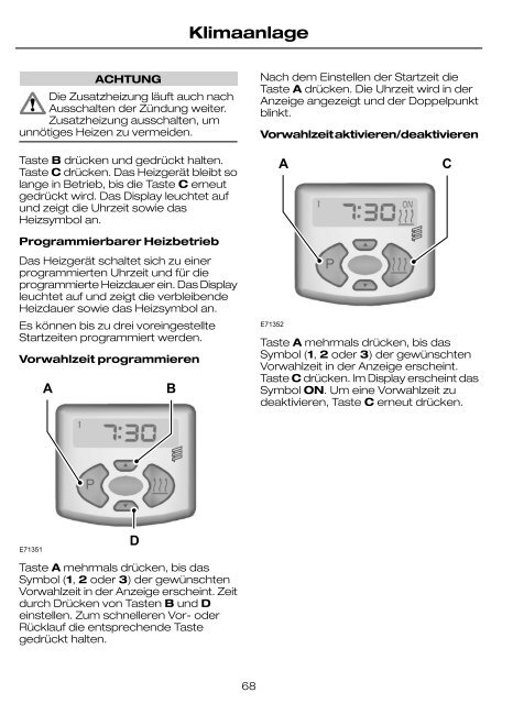 Feel the difference FordTransit Betriebsanleitung