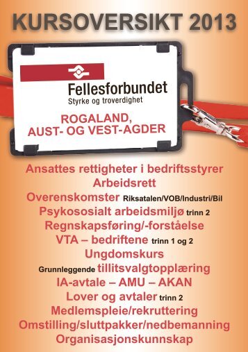ADK SÃ¸r-Vest 2013 - Fellesforbundet