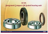 Integrated Compact Oil Sealed bearing unit The Applications