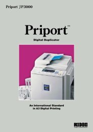 Download Ricoh Priport JP3000 Brochure - Ricoh Photocopiers
