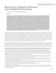 Biocultural Community Protocols and Conservation ... - Natural Justice