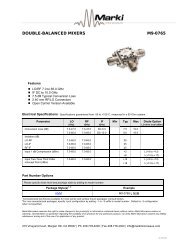 DOUBLE-BALANCED MIXERS M9-0765 - Marki Microwave