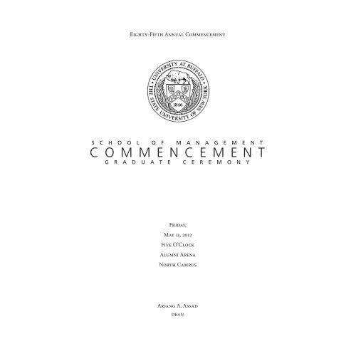 Program [PDF] - University at Buffalo School of Management