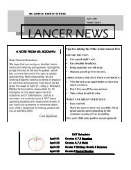 April 2008 Newsletter - Willoughby-Eastlake City Schools